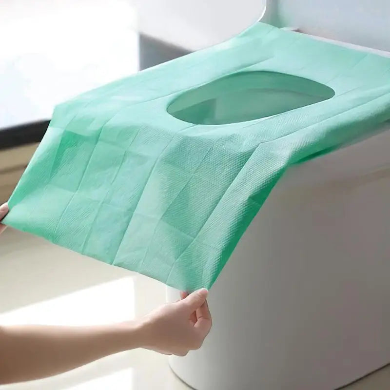 Disposable Toilet Seat Covers with Portable Travel Size Design for Public Restroom Hygiene Use
