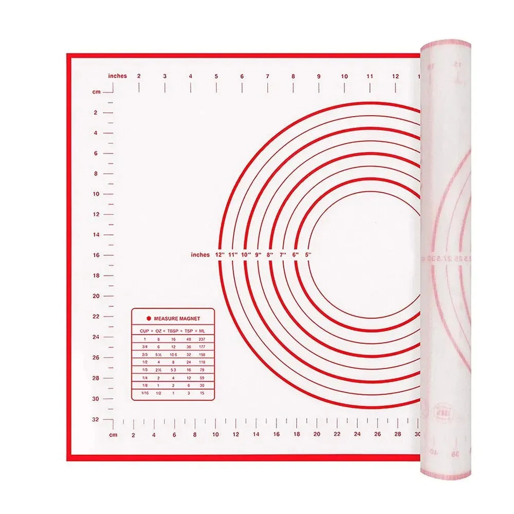 Silicone Baking Mat Non Stick Heat Resistant Surface for Dough Rolling Baking and Kneading Use