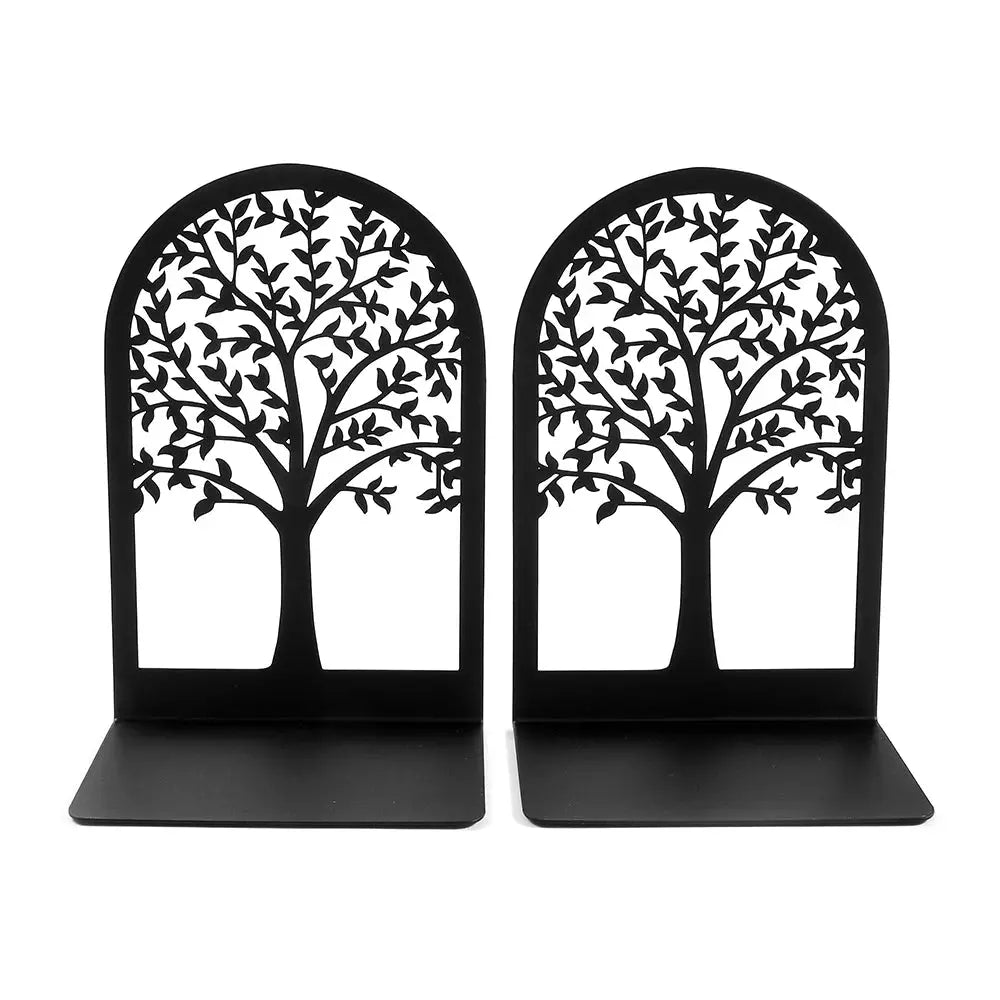 Tree of Life Metal Bookends Decorative Desktop Book Holder