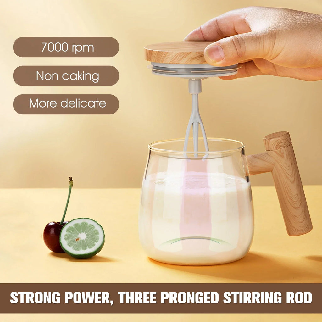 Self Stirring Mug with High Speed Automatic Mixing Design for Coffee Protein Powder and Daily Drinks (400 ml)