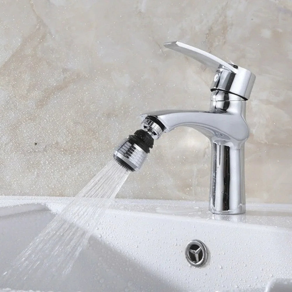 360 Degree Swivel Faucet Aerator with Dual Spray Modes and Water Saving Design for Kitchen Sink Use