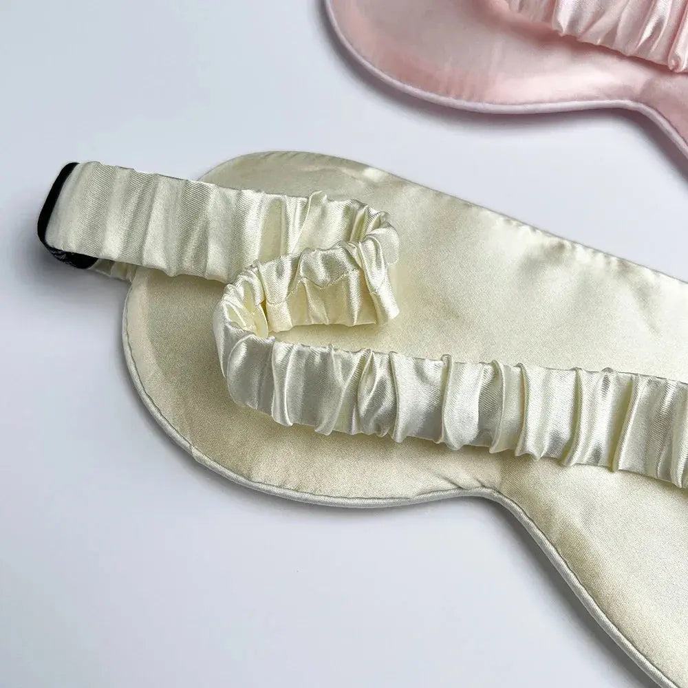 Bamboo Sleep Mask with Adjustable Strap and Light Blocking for Travel and Rest