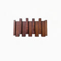 4/ 6 Hooks Wall Mounted Piano Hook Rack with Foldable Wooden Hooks for Entryway and Home Organization