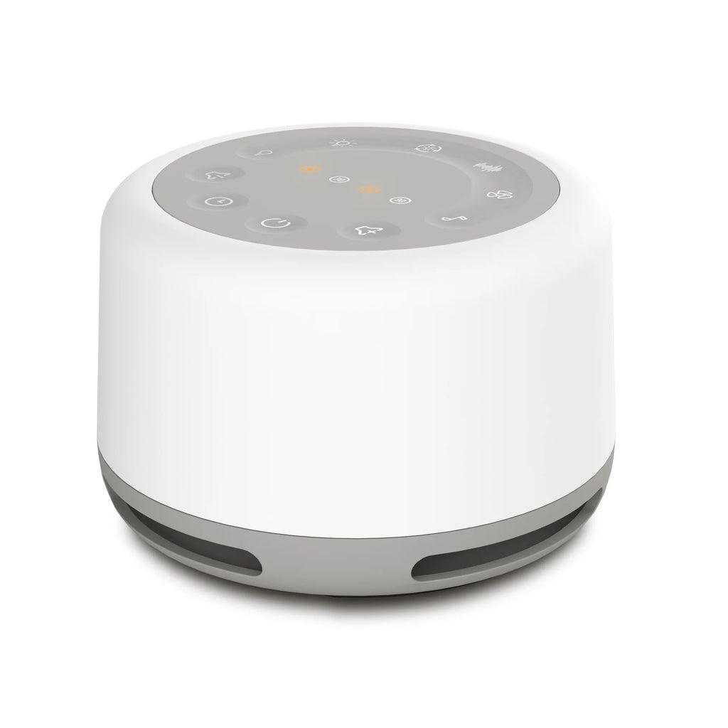 Portable White Noise Machine with RGB Night Light and USB Rechargeable Design for Sleep and Relaxation Use
