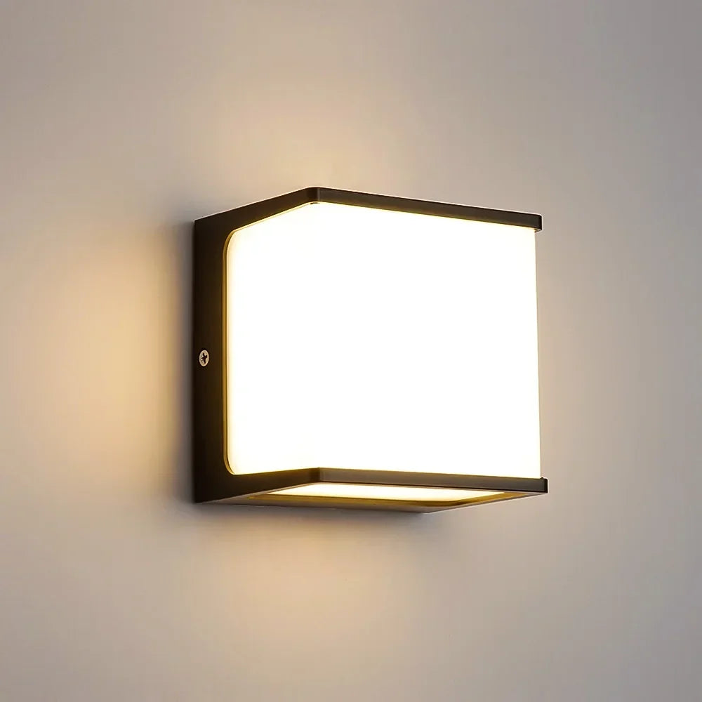 AeroCube Outdoor Wall Light — Modern Exterior Lighting for Stylish Homes