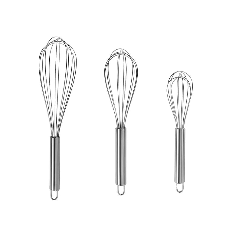 Handheld Stainless Steel Egg Beater Whisk for Baking, Mixing, and Beating Eggs or Milk, Multifunctional Kitchen Utensil