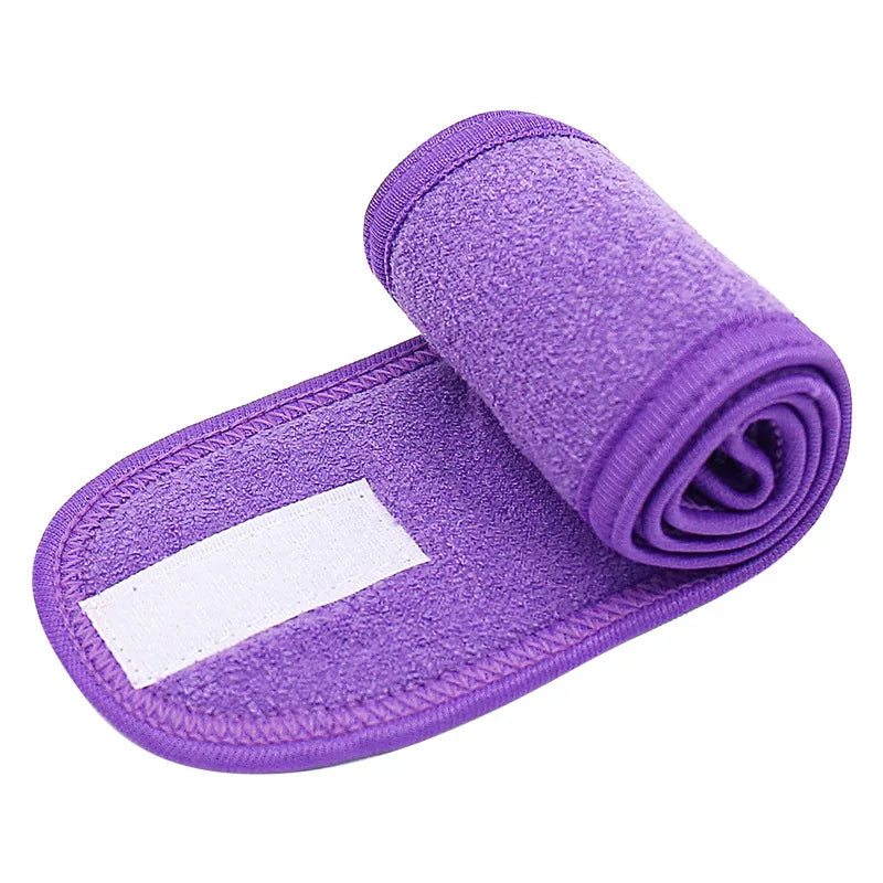 Microfiber Spa Headband with Adjustable Fit and Soft Stretch Design for Face Washing Makeup and Daily Care