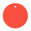 6 Pcs Round Silicone Trivet Mat Heat Resistant Non Slip Pot Holder Coaster for Hot Pots Cups Kitchen Table