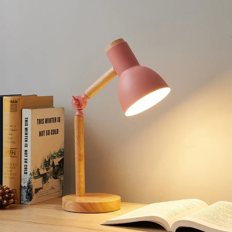 Nordic Wooden Desk Lamp - Sleek, Minimalist Lighting for Your Desk