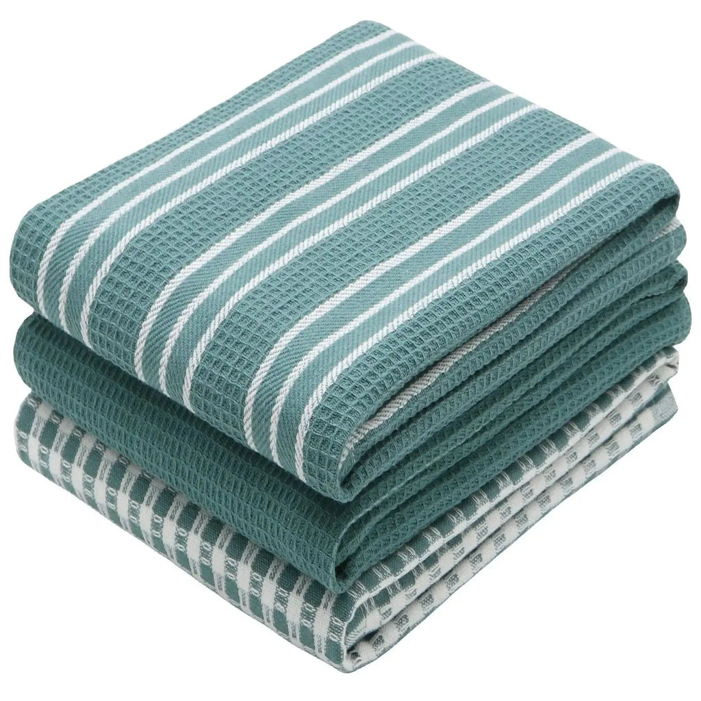100% Cotton Flat Kitchen Towels 18 x 26 Inch Ultra Absorbent Soft Dish Towels