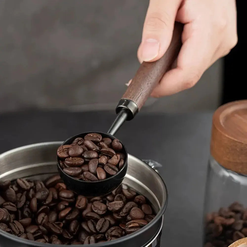 Wooden Handle Stainless Steel Coffee Scoop for Measuring