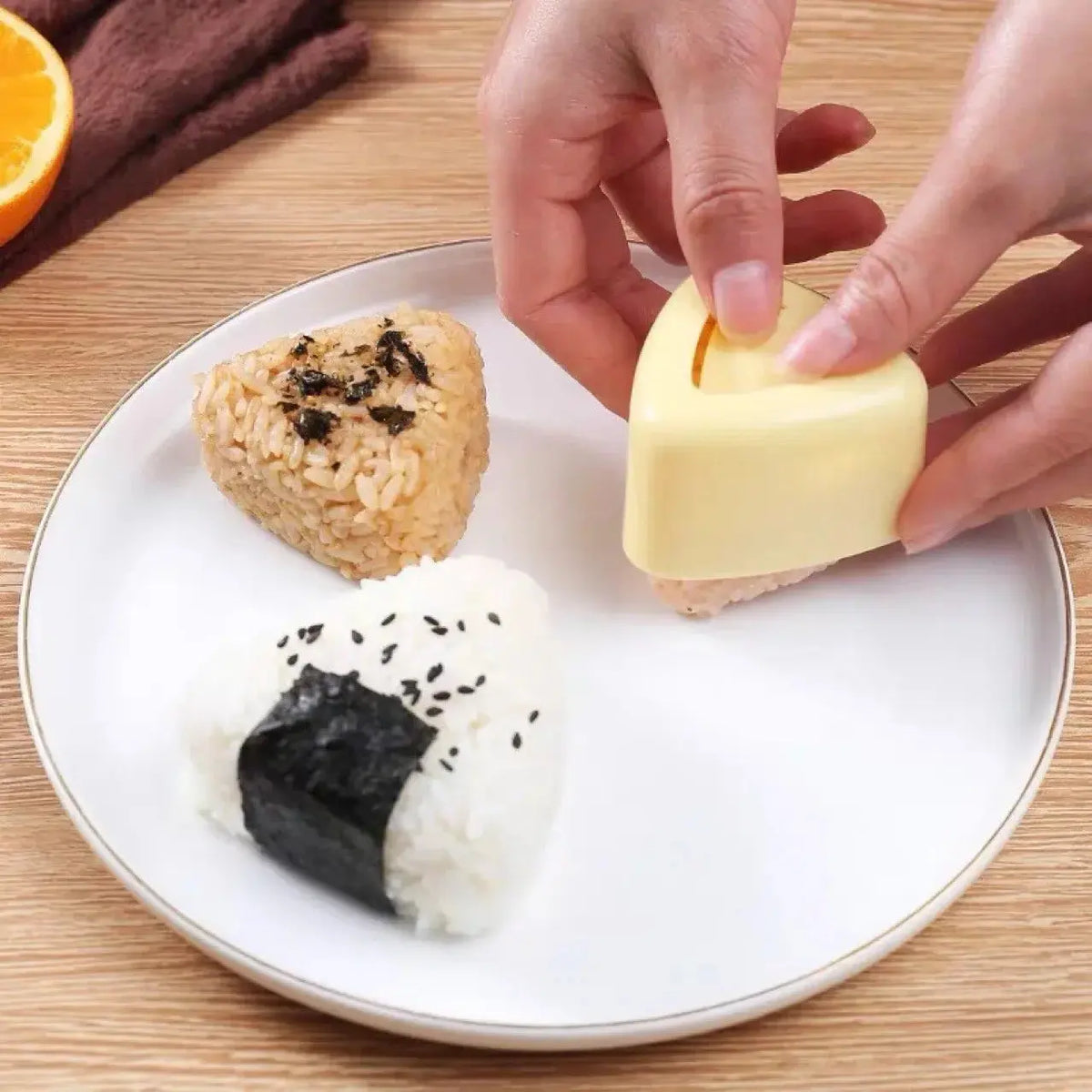 2Pcs Onigiri Rice Mold Triangle Sushi Maker Bento Rice Ball Press