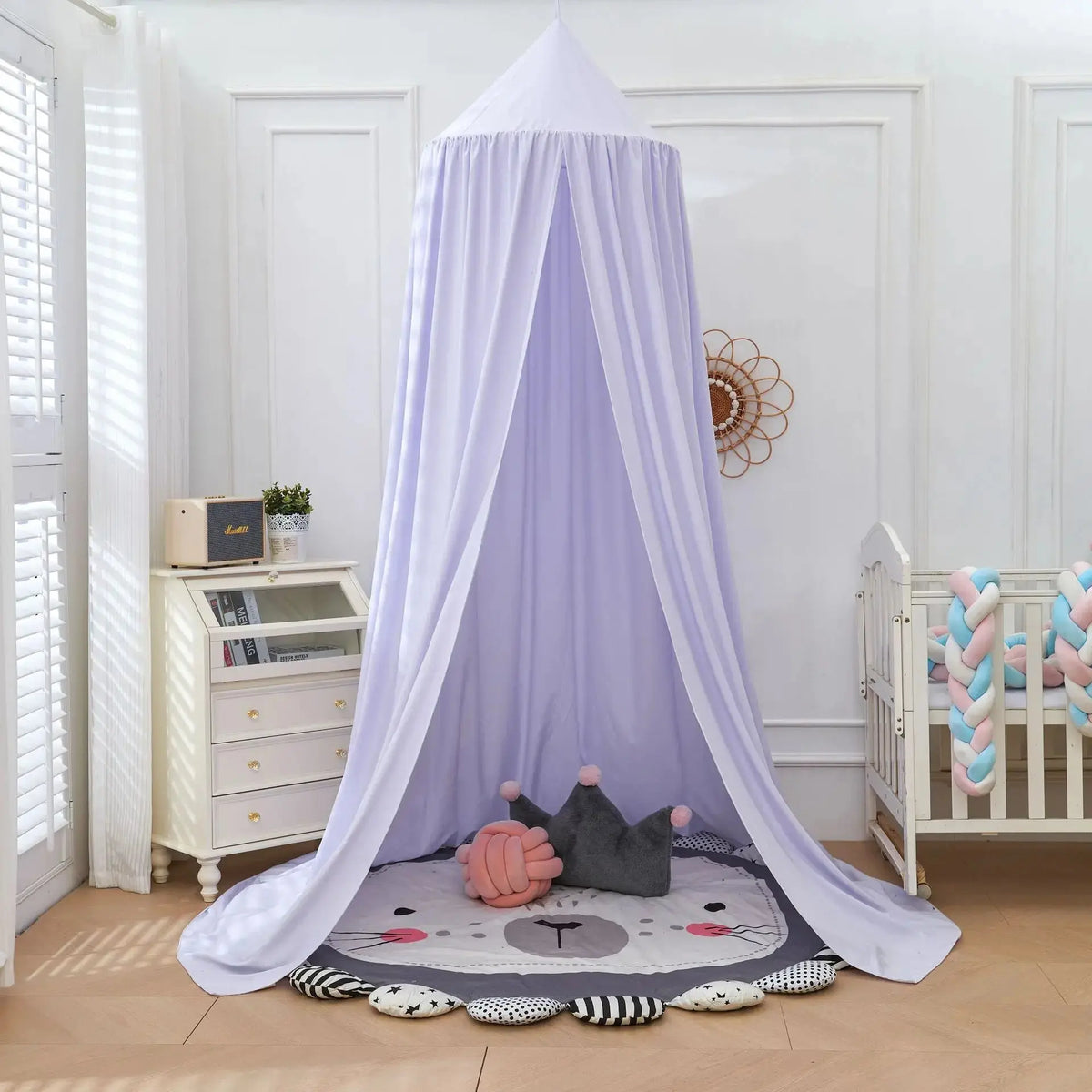 Large Dome Bed Canopy Castle Style Mosquito Net Tent for Kids Bedroom and Play Space