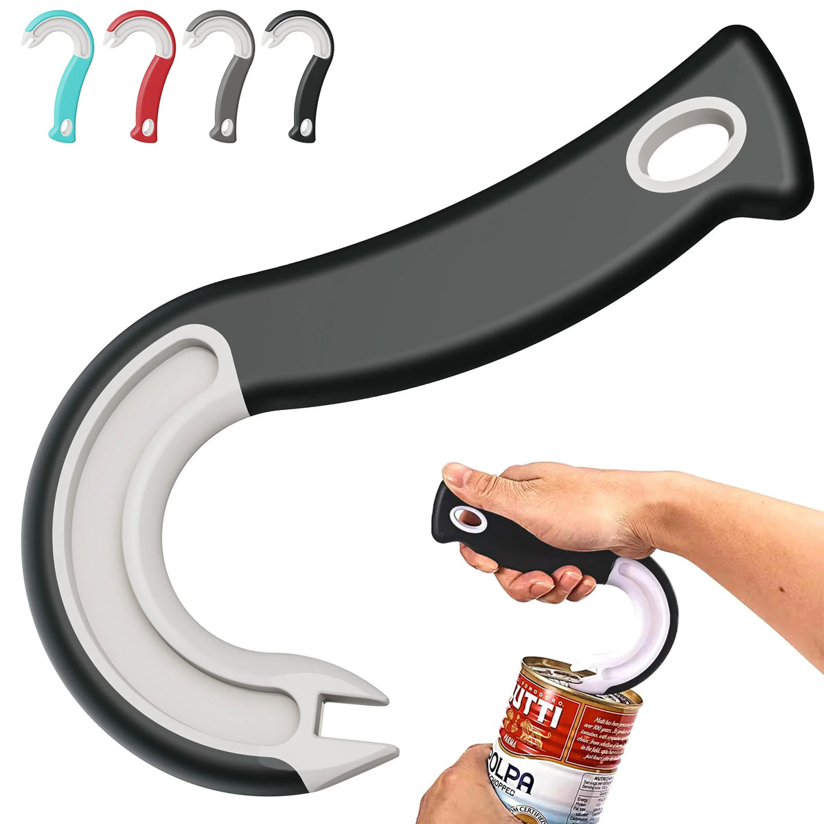 Easy Grip Ring Pull Can Opener Manual Pull Tab Tool