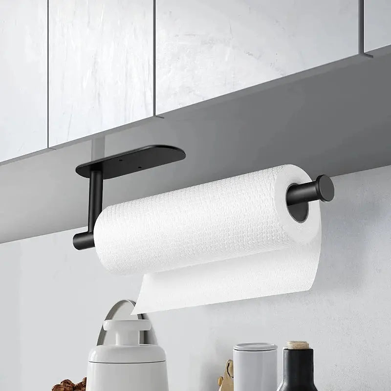 Stainless Steel Adhesive Paper Towel Holder for Kitchen
