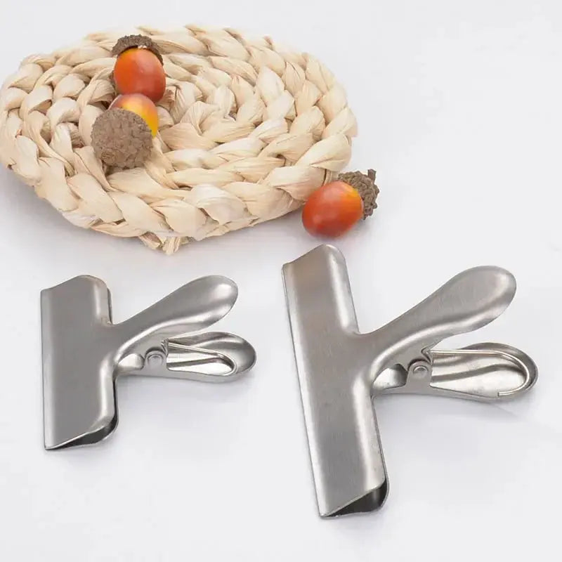 Stainless Steel Food Bag Clips for Airtight Snack Storage