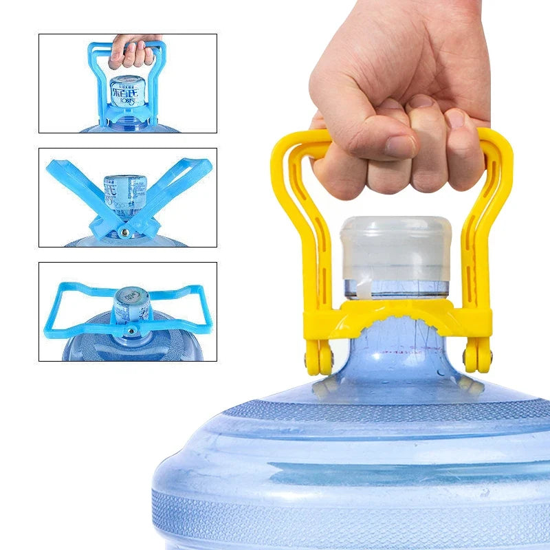 2Pcs of 5 Gallon Water Bottle Handle with Dual Mode Carry Design and Ergonomic Grip for Easy Jug Transport