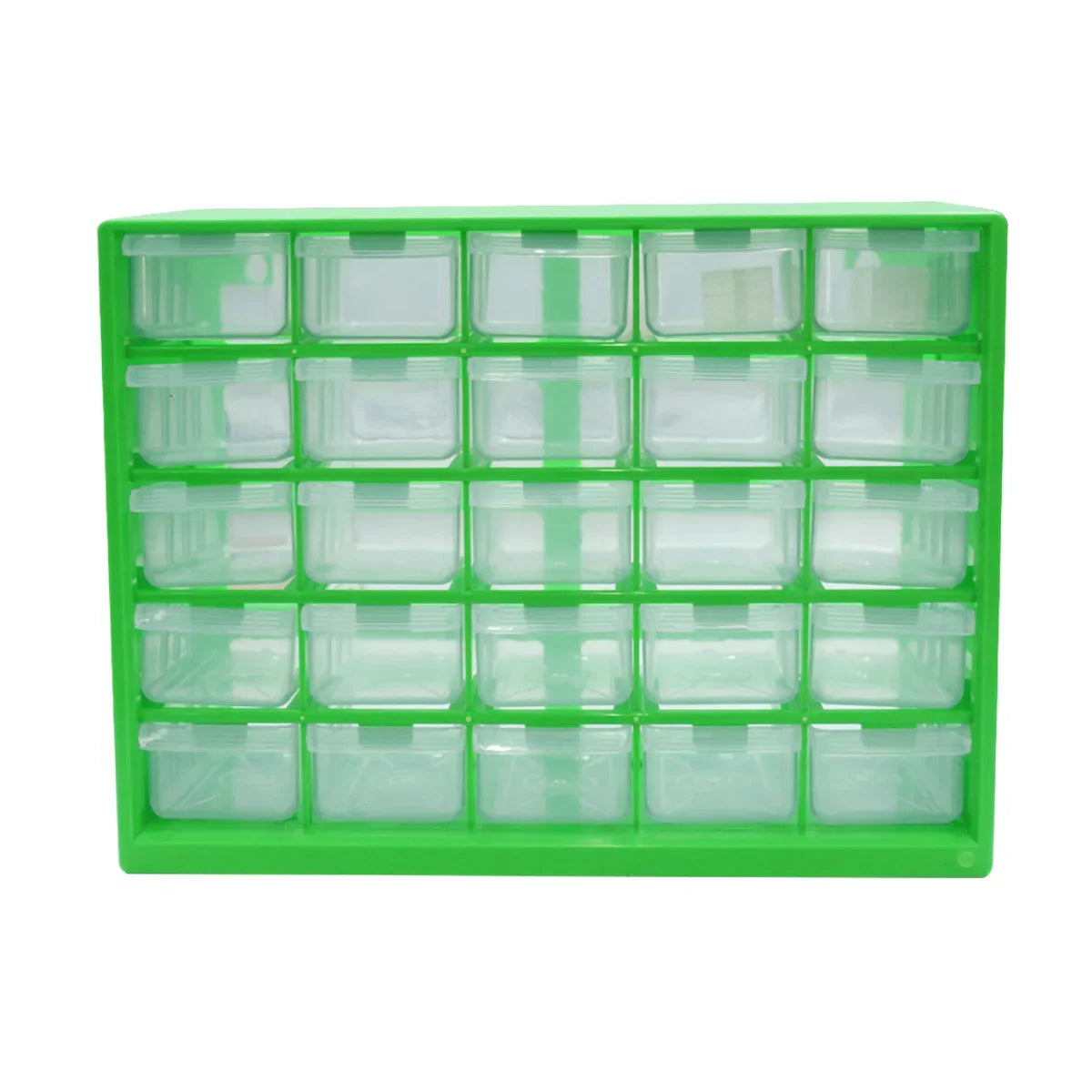 Wall Mounted Parts Organizer Box with 25 Grid Drawer Design for Screws Hardware and Small Component Storage