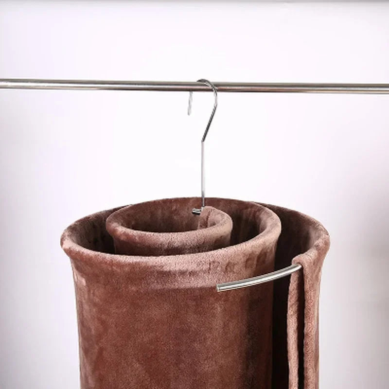 2 Pcs Spiral Quilt Hanger with Rotating Stainless Steel Design for Blankets Sheets and Balcony Drying