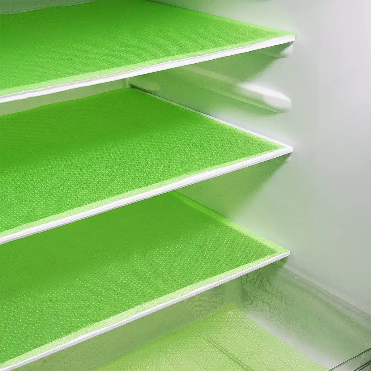 4Pcs Waterproof Refrigerator Liner Mats EVA Washable Shelf Pads for Fridge Drawer Cabinet and Kitchen Storage