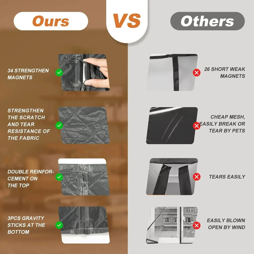 Waterproof Coldproof Door Curtain with Thick Cotton Layer and Self-Closing Magnetic Design for Winter Home Use