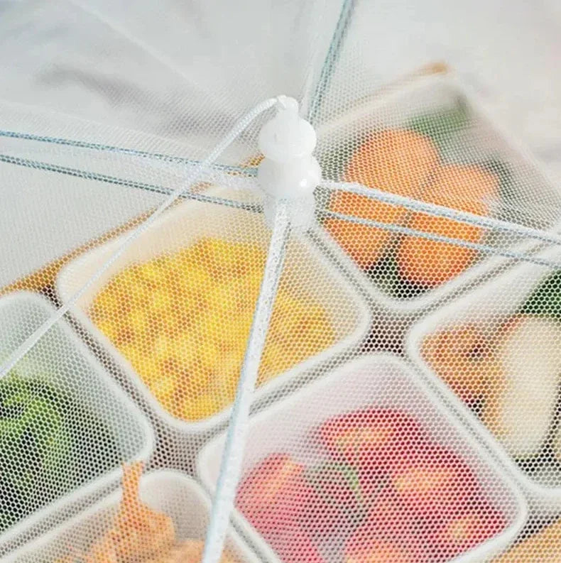 Foldable Food Mesh Cover Pop Up Umbrella Food Tent for Protecting Meals Fruit Vegetables from Flies Outdoors
