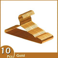 Gold Plated Metal Clothes Hangers with Non Slip Design for Coats, Blazers, and Dresses