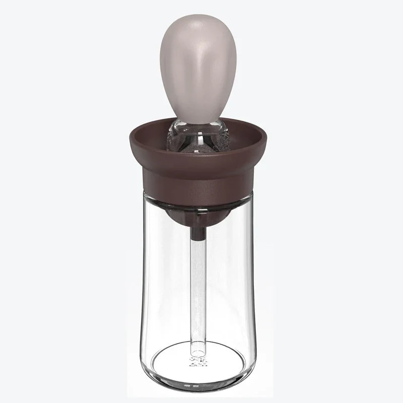 Oil Dispenser Bottle with Silicone Brush and Spray Function for Cooking and Baking Use