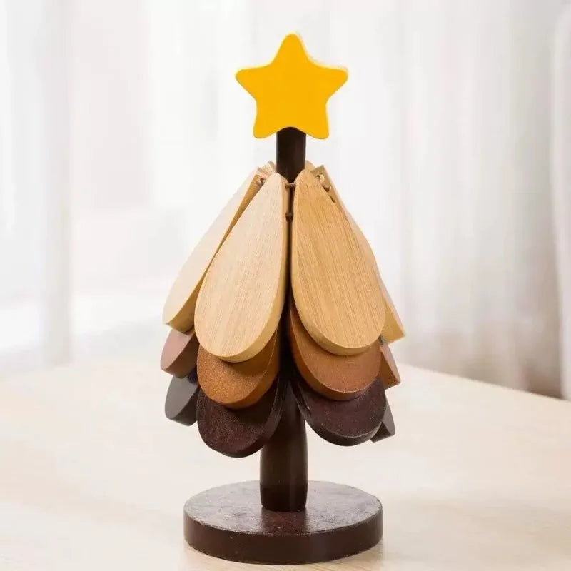 Tree Shaped Insulation Mat Heat Resistant Pot Mat for Dining Table Hot Dish Protection Home Decor