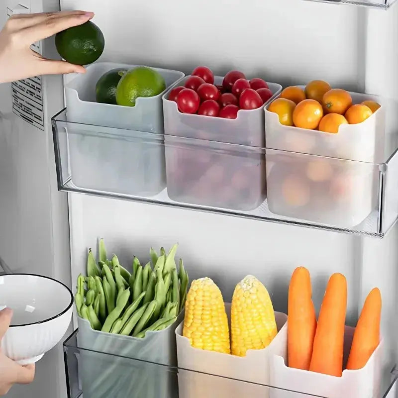 Plastic Refrigerator Storage Box Organizer for Fruit Food Fridge