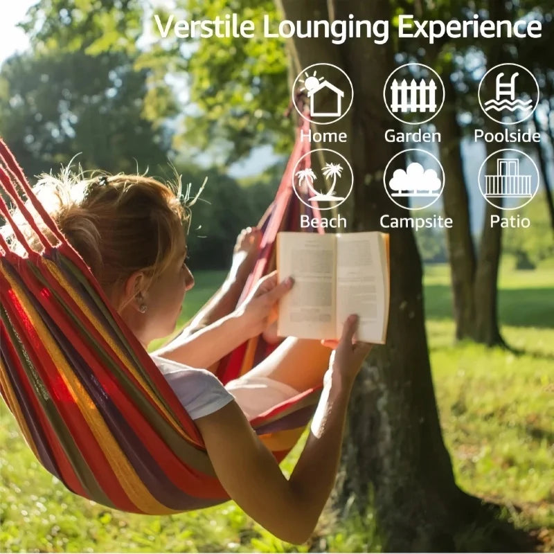 Premium Canvas Hammock for Ultimate Outdoor Relaxation