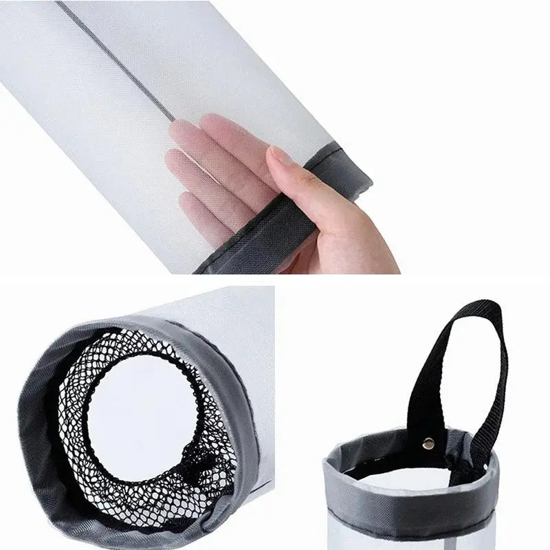 3 Pcs Wall Mounted Mesh Plastic Bag Holder Dispenser for Kitchen Storage