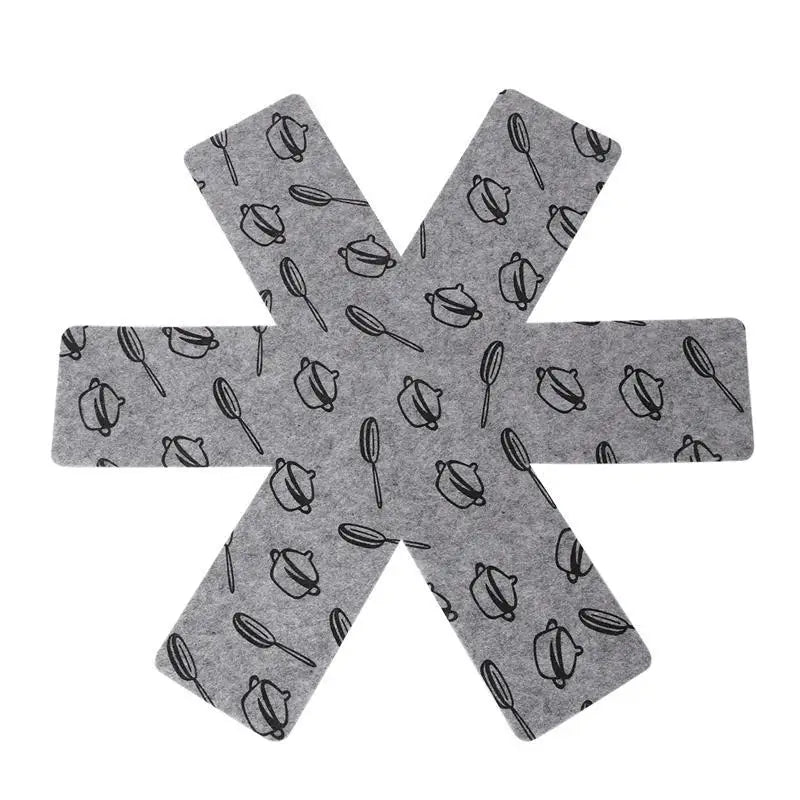 Non Woven Pan Protector Pads Cookware Divider Set for Pots Pans Scratch Protection Kitchen Storage