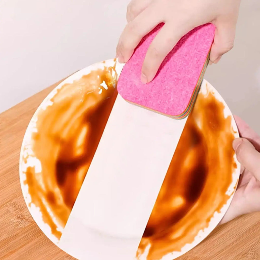 Microfiber Cleaning Sponge Cloth with Peelable Multi Layer Design for Kitchen and Household Cleaning