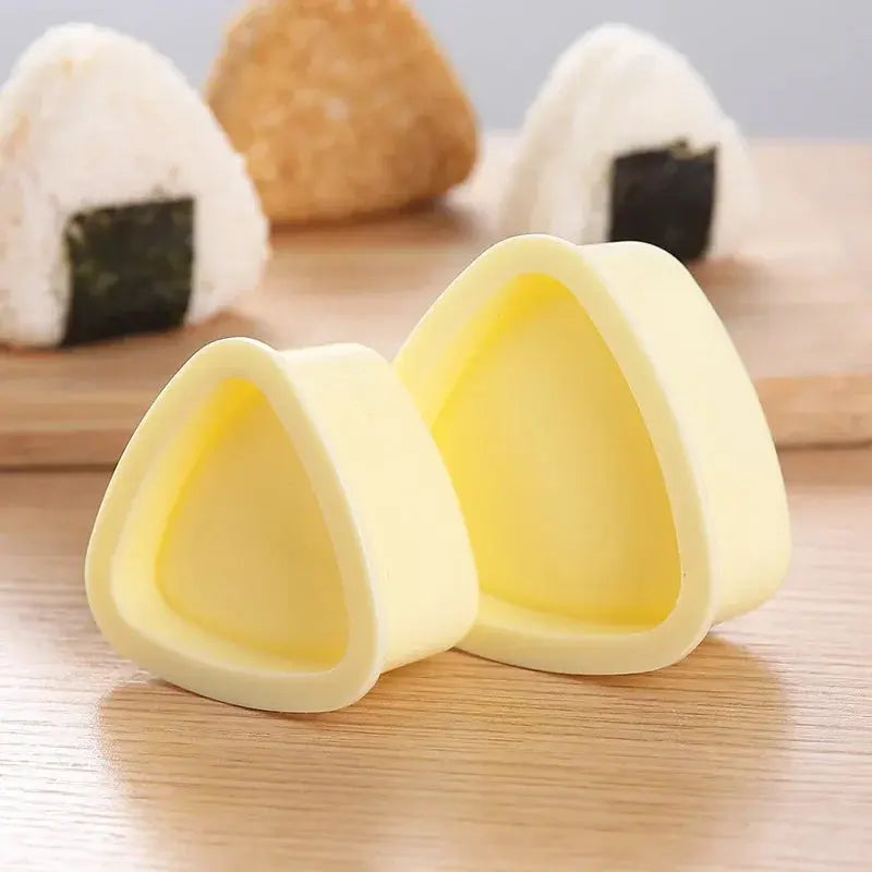 2Pcs Onigiri Rice Mold Triangle Sushi Maker Bento Rice Ball Press