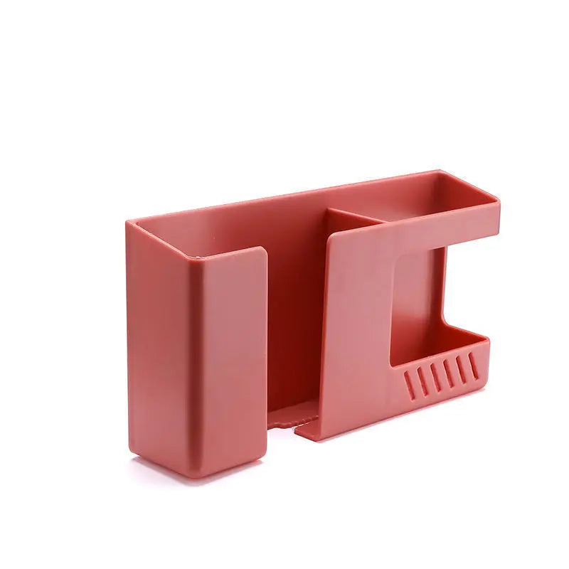 Wall-Mounted Shelf with Adhesive Backing and Charging Port for Bedside Bathroom Kitchen and Office Storage