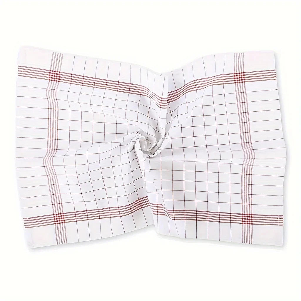 Kitchen Dish Towels Set with Soft Absorbent Lint Free Weave for Everyday Cooking and Serving