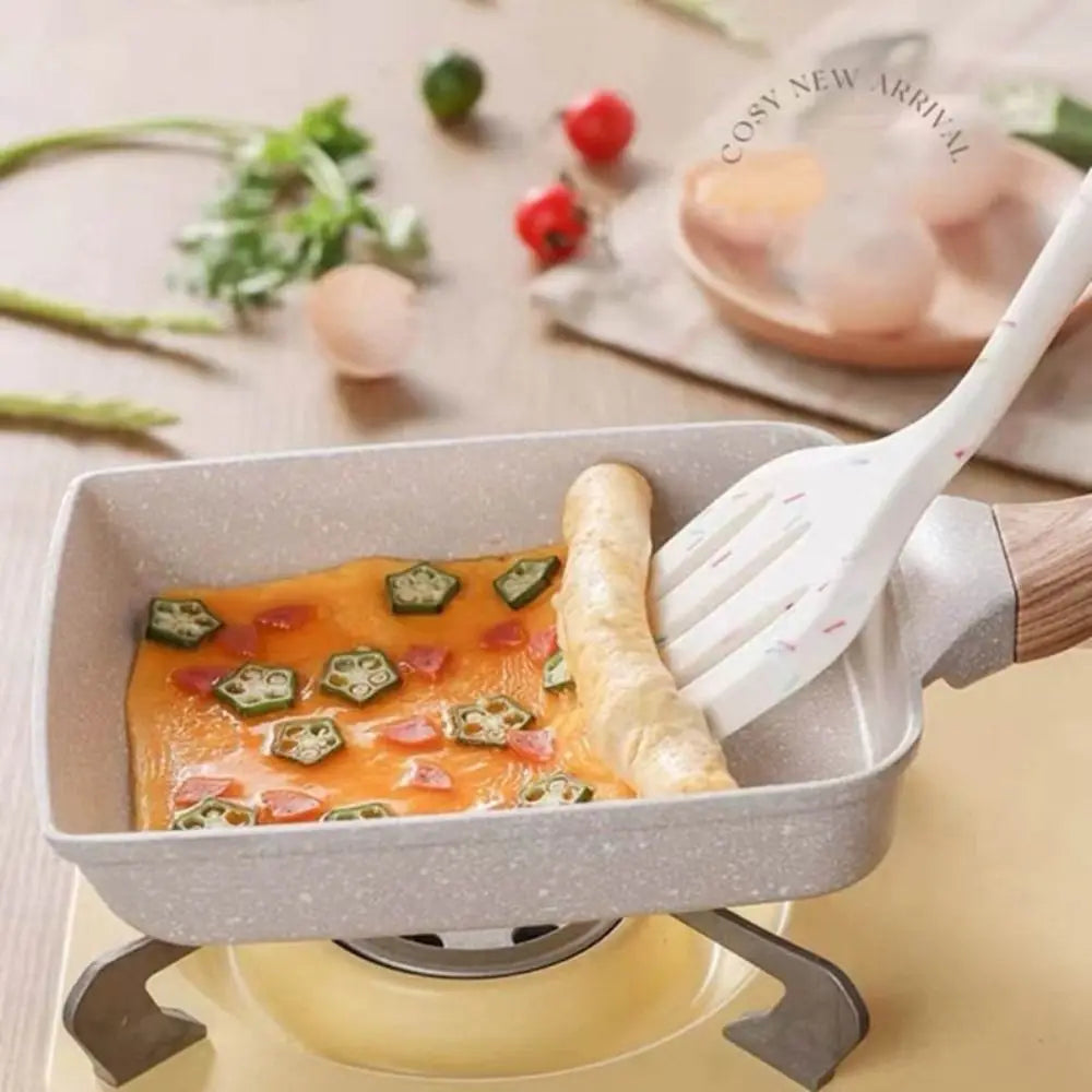 Rectangular Nonstick Omelette Pan with Japanese-Style Flat Surface for Breakfast Cooking