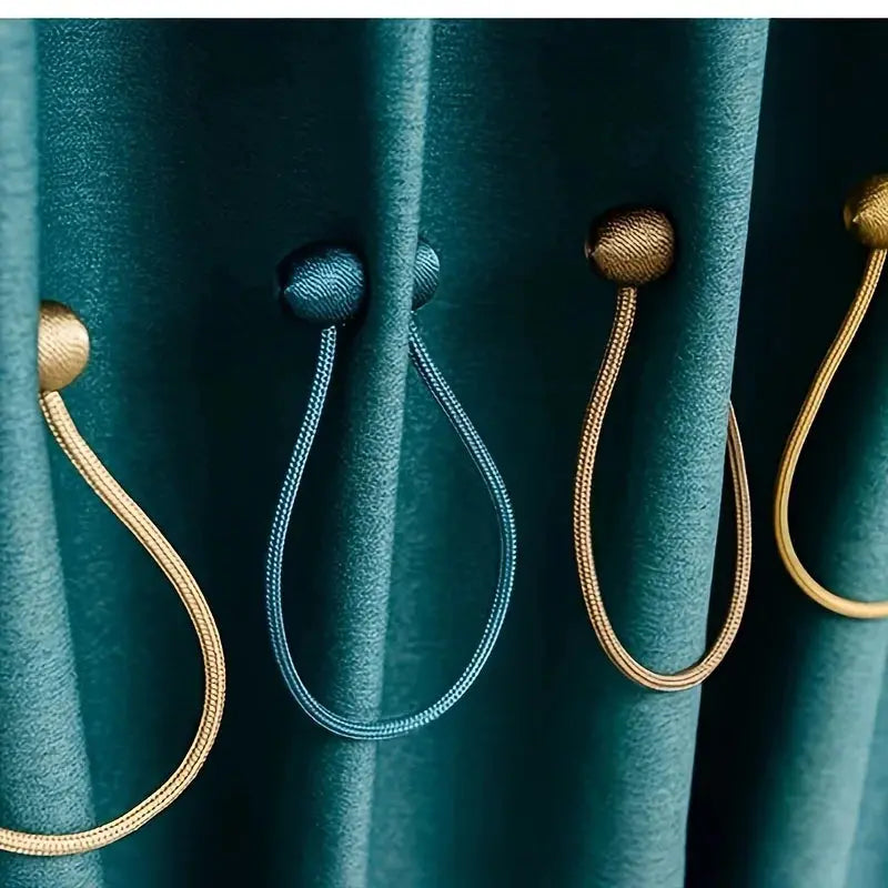 Magnetic Earphone Curtain Tiebacks Holdbacks for Window Drapes