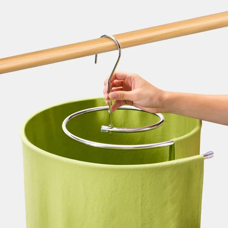 2 Pcs Spiral Quilt Hanger with Rotating Stainless Steel Design for Blankets Sheets and Balcony Drying