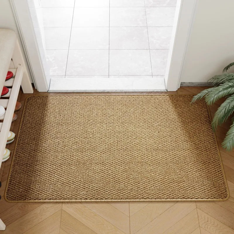 Premium Faux Jute Outdoor Doormat – Weather-Resistant Entryway Rug