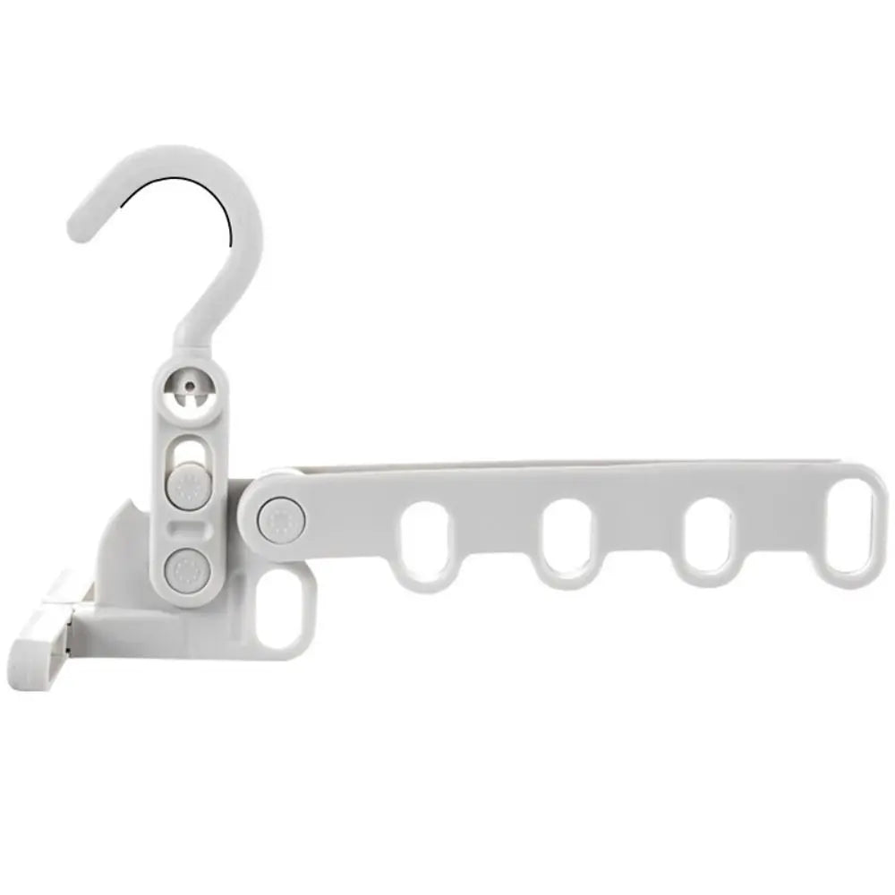 Foldable Clothes Drying Rack with Adjustable Hook Design for Travel and Small Space Laundry Use