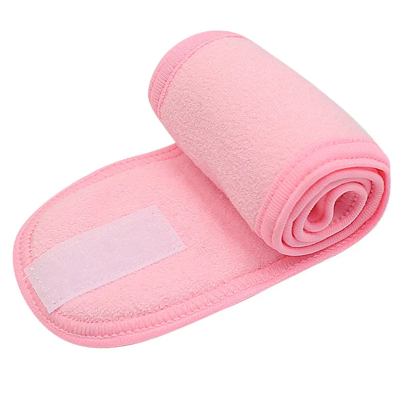 Microfiber Spa Headband with Adjustable Fit and Soft Stretch Design for Face Washing Makeup and Daily Care
