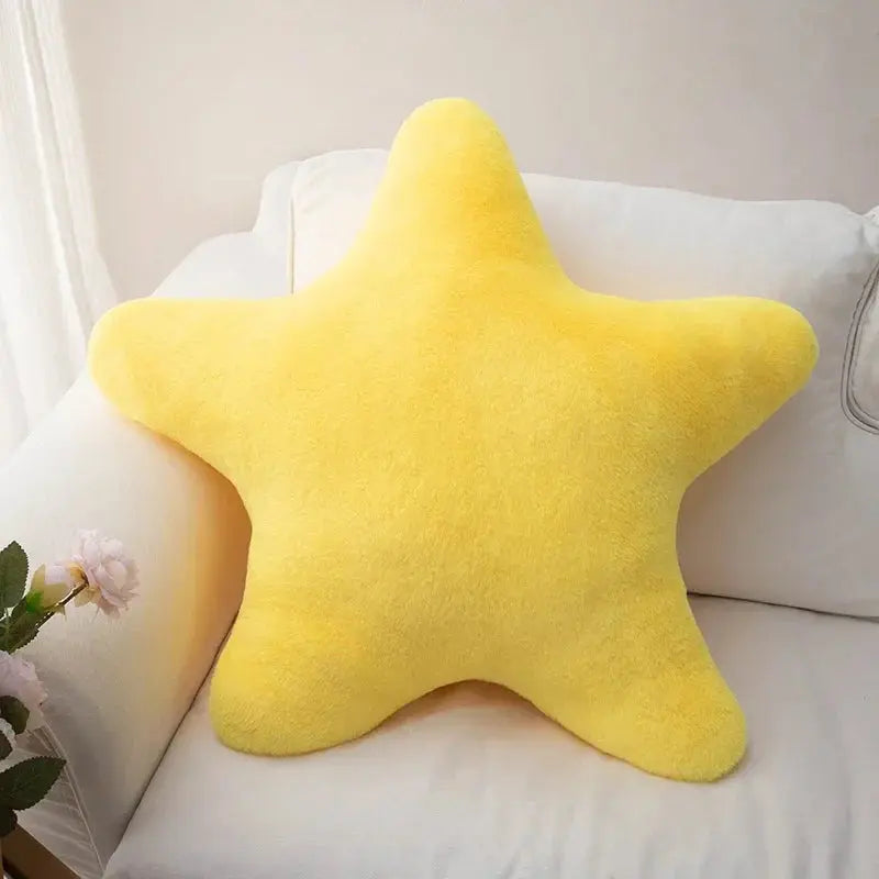 Plush Star Decorative Cushion with Soft Throw-Pillow Design for Kids’ Rooms, Bedrooms, and Cozy Living Spaces