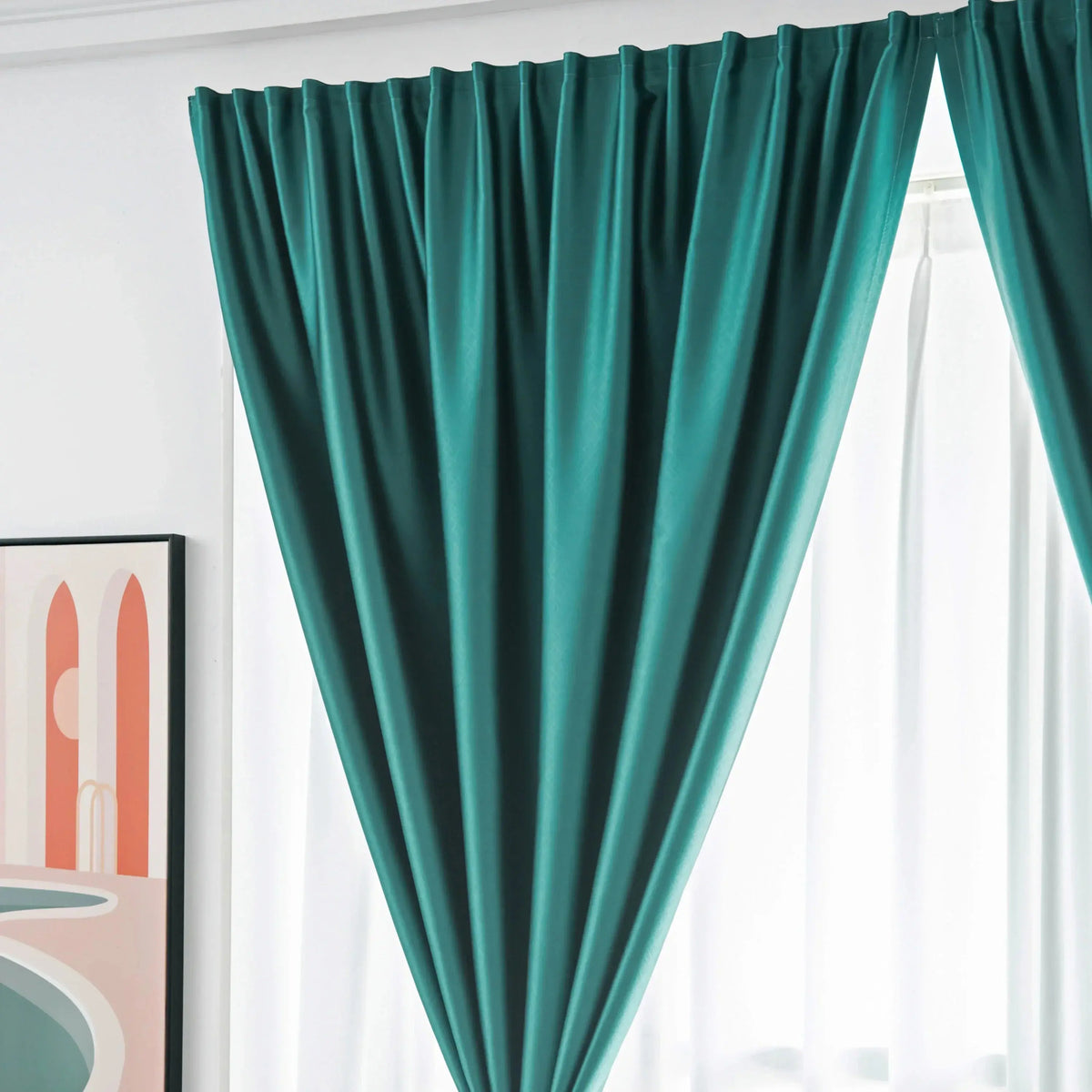 Eco-Friendly Polyester Full Blackout Velcro Sun Shield Curtain with UPF100 Protection for Light Control and Seasonal Use