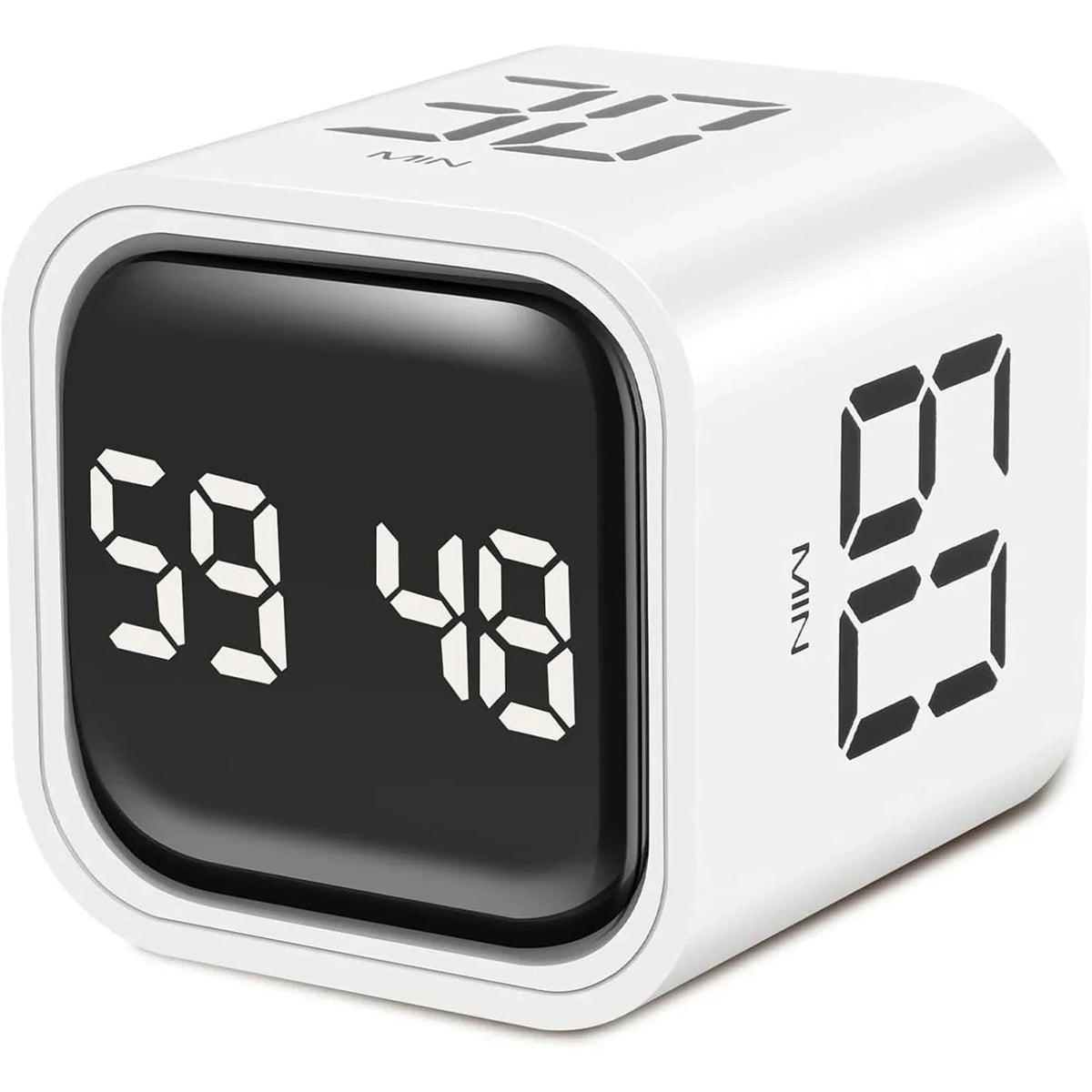 Flip Digital Cube Timer with Countdown for Productivity, Study, Kitchen, or Desk Use
