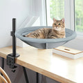 Adjustable Rotating Cat Perch with Clamp On Desk Design for Indoor Climbing and Resting