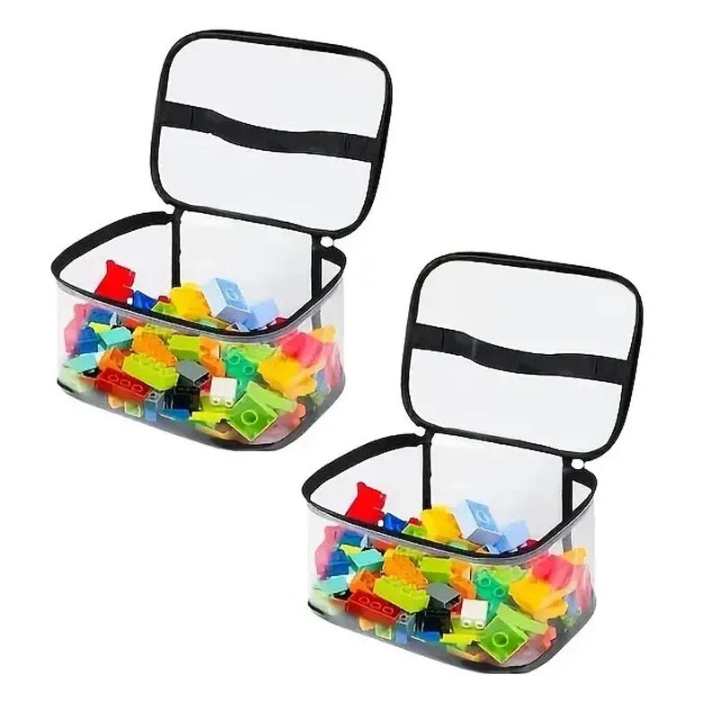 Clear Mesh Toy Storage Bag – See-Through, Breathable Toy Organizer