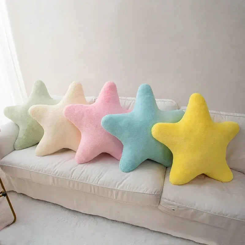 Plush Star Decorative Cushion with Soft Throw-Pillow Design for Kids’ Rooms, Bedrooms, and Cozy Living Spaces