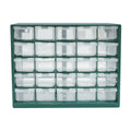 Wall Mounted Parts Organizer Box with 25 Grid Drawer Design for Screws Hardware and Small Component Storage